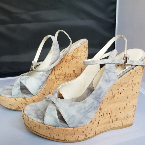 Prada wedge cork heel sandals - Picture 5 of 7